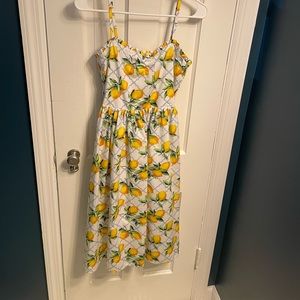 Janie and Jack Lemon Smocked Dress